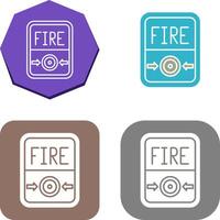 Fire Button Icon Design vector