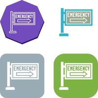 Emergency Sign Icon Design vector