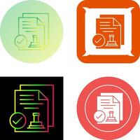 Approved Icon Design vector