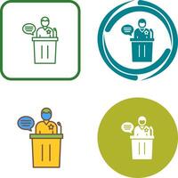 Debate Icon Design vector