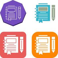 Journal Icon Design vector