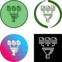 Data Collection Icon Design vector