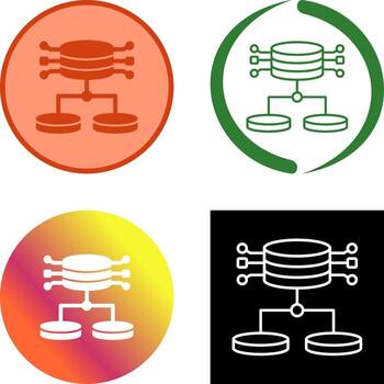 diseño de icono de datos estructurados vector