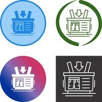 Shopping Basket Icon Design vector