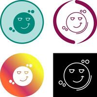 sonrisa afectada icono diseño vector