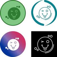 Tongue Out Icon Design vector