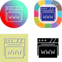 Web Browser Icon Design vector