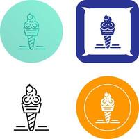 Ice Cream Icon Design vector