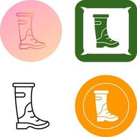 lluvia botas icono diseño vector