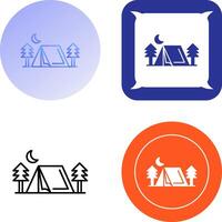 Tent Icon Design vector