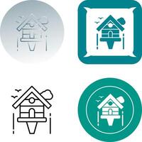 Birdhouse Icon Design vector