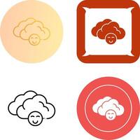 Cloudy Icon Design vector