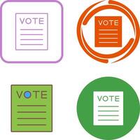 Vote Icon Design vector