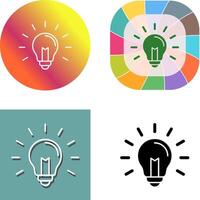 Light Bulb Icon Design vector