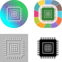 Processor Icon Design vector