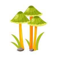 Cute cartoon illustration of a mushroom vector