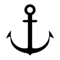 anchor solid icon design vector