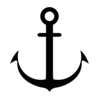 anchor solid icon design vector