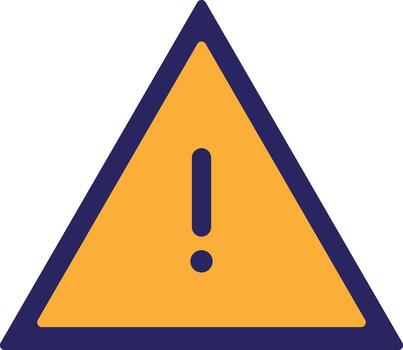 problema advertencia alerta vector