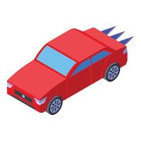 Play rc car toy icon isometric . Recreation fun game vector