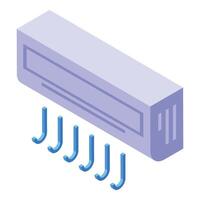 acondicionador icono isométrica . temperatura controlar vector