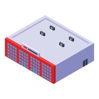 Wholesale store icon isometric . Big building vector