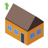 hogar mejora icono isométrica . casa renovación vector