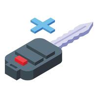 Key password icon isometric . Correct login vector