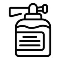 Bug sprayer icon outline . Agriculture insecticide applicator vector