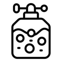 Herbicide sprayer icon outline . Agriculture crop treatment vector