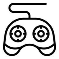 Gaming input device icon outline . Joystick controller vector