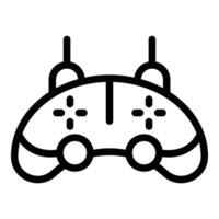 Game controller icon outline . Videogame joystick vector