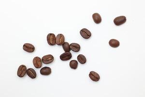 Coffee background, roasted coffee beans, brown coffee photo