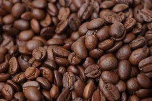 Coffee background, roasted coffee beans photo