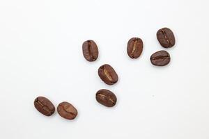 Coffee background, roasted coffee beans, brown coffee photo