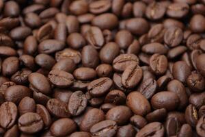 Coffee background, roasted coffee beans photo