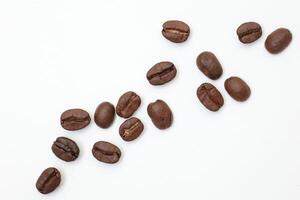 Coffee background, roasted coffee beans photo