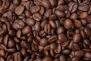 Coffee background, roasted coffee beans photo