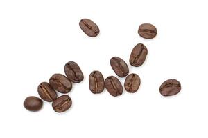 Roasted coffee beans background, brown coffee background photo