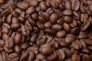 Coffee background, roasted coffee beans photo