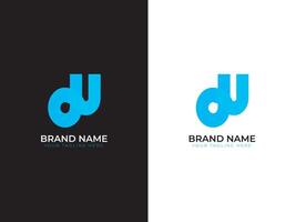 DU MINIMAL BUSINESS BRANDING LOGO vector