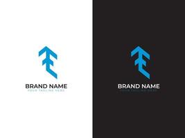 EF modern letter business logo design vector