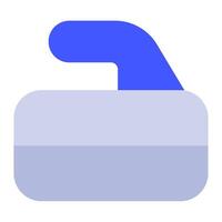 curling Roca icono para web, aplicación, infografía, etc vector