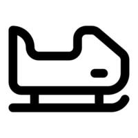 bobsleigh icono para web, aplicación, infografía, etc vector