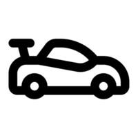 carreras coche icono para web, aplicación, infografía, etc vector