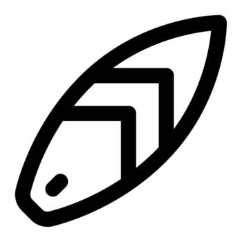 Surfboard icon for web, app, infographic, etc vector