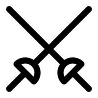 Fencing Sword icon for web, app, infographic, etc vector