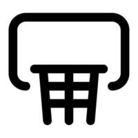 Basketball Hoop icon for web, app, infographic, etc vector