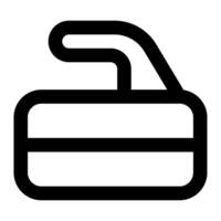 curling Roca icono para web, aplicación, infografía, etc vector