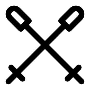 Skiing Poles icon for web, app, infographic, etc vector